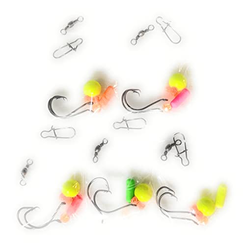 5 Pompano Killer Fluorocarbon Fishing Rigs, Whitings, Spots, Snappers, Croakers,