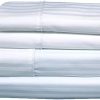 620-Thread-Count Sheet Set, Wrinkle-Free Cotton-Blend Sheets, Sateen Striped, Deep