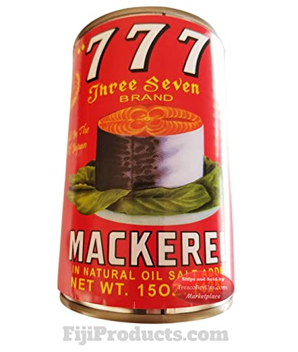 777 Mackerel Fiji Tin Fish Packet of 10 Cans