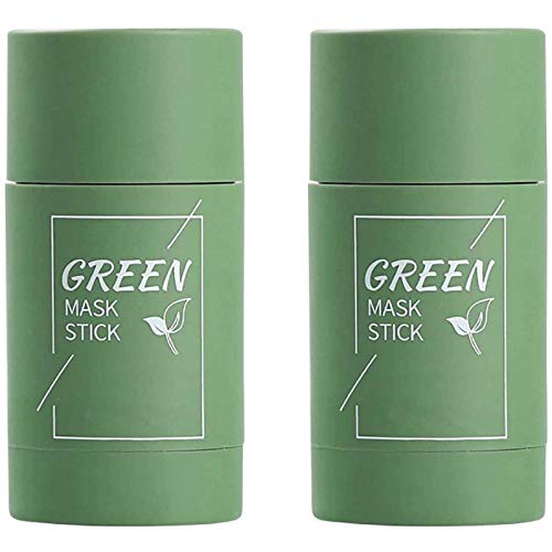 AFGQIANG 2PCS Poreless Deep Cleanse Mask Stick,Green Tea Purifying Clay Stick Mask,