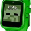 Accutime Kids Microsoft Minecraft Green Educational Learning Touchscreen Smart Watch