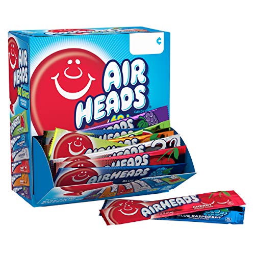 Airheads Candy Bars, Variety Bulk Box, Chewy Full Size Fruit Taffy, Gifts, Holiday,