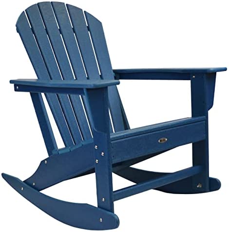 Atlas Patio Furniture - Surf City Poly Adirondack Rocking Chair (Navy)