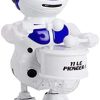 Automatic Electric Dance Robot Toy Led Light Music Portable Educational Toys Walking
