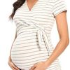 BBHoping Maternity Tops Short Short & Long Sleeves V-Neck Shirts Comfortable