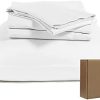 BIOWEAVES 100% Organic Cotton Sheets, 300 Thread Count 4-Piece GOTS Certified Bed