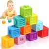 Baby Blocks Soft Building Blocks Baby Toys Teethers Toy Squeeze Play with Numbers