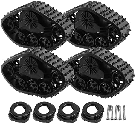 Bakyan 4Pcs Upgrade Track Wheels Spare Parts for 1/16 WPL B14 B24 C14 C24 Truck RC