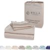 Bella Coterie Luxury Queen Bamboo Sheet Set | Organically Grown | Ultra Soft |