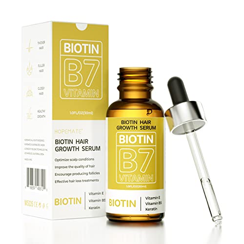 Biotin Hair Growth Serum for Stronger & Thicker Hair, Natural Ingredients for All