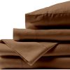 Bishop Cotton 100% Egyptian Cotton Queen Size Bed Sheets 800 Thread Count Taupe 4