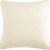 Brielle Home Stream Textured Pillow European Sham, Modern Chic Decorative Sofa Throw