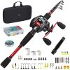 Calamus T1 Telescopic Fishing Rod and Reel Combo, Ready-to-go Fishing Gear Set with