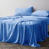 Certified 100% Pure Egyptian Cotton King Blue Sheet Set – 800 Thread Count- 4 Piece-