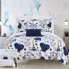 Chic Home BCS15976-AN Le Marias 9 Piece Reversible Comforter Paris is Love Inspired