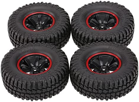 Colcolo 4Pcs 1.9 Inch Rubber Tire RC Car Wheel Tires for 1/10 RC Rock Tracks