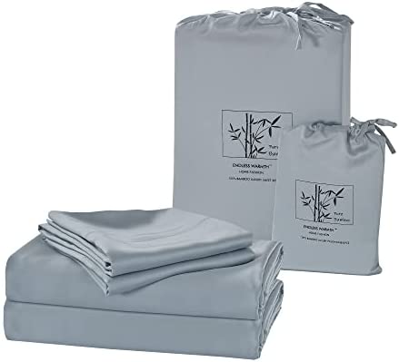 Cooling Bed Sheets Set - 100% Bamboo Viscose Set, Luxuriously Breathable & Silky Soft