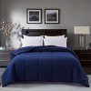 Cosybay Twin Comforter Navy Blue, Down Alternative Bed Comforter, Lightweight Duvet