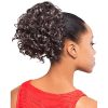 DS006 Ponytail Color 51 Light Gray - Foxy Silver Wigs Drawstring Curly Hairpiece Dome