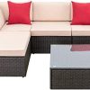 Devoko 5 Pieces Patio Furniture Sets All Weather Outdoor Sectional Sofa Manual