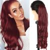 Eastsecret 24" Red Ponytail Extension Long Wavy Drawstring Synthetic Ponytail