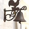 Ebros Gift Cast Iron Rustic Vintage Western Farmhouse Rooster Chicken Door Wall