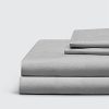Everspread 100% Cotton Bed Sheets. Queen Size - Light Gray. 4 Piece Sheet Set. Soft