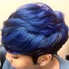 FCHW Wigs Short Ombre Hair Wigs For Black Women Short Blue Wig Short Pixie Cuts Wigs