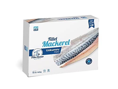 Fillet Mackerel 4 Pcs - Uskumru Fileto 16oz Wild Caught by Fish Avenue Sea Food