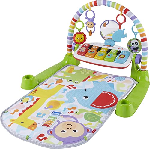 Fisher-Price Deluxe Kick 'n Play Piano Gym, Green, Gender Neutral (Frustration Free