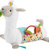 Fisher-Price Grow-with-Me Tummy Time Llama, Plush Infant Support Wedge, Multi