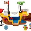 Fisher-Price Little People Pirate Ship playset with music, sounds and action for