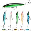 Fishing Lures Kit Minnow Lures Minnow Crank Bait Fishing Tackle Topwater Baits for