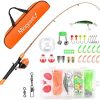 Fishing Pole Child, Portable Telescopic Fishing Rod and Reel Combos Full Fish Tackle