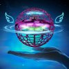 Flying Ball Toy Globe 360°Rotating Hand Controlled Flying Orb Ball Toys Magic Led
