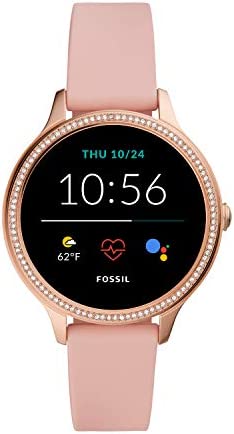 Fossil Women's Gen 5E 42mm Stainless Steel Touchscreen Smartwatch with Alexa,
