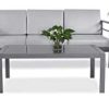GreeLife Outdoor Patio Furniture Set Metal Patio Couch Conversation Sets Modern Dark