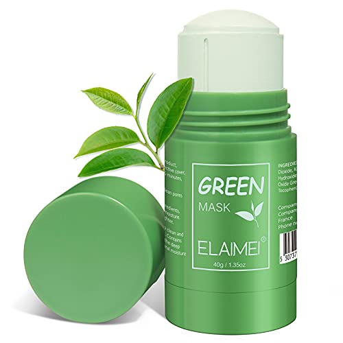 Green Tea Mask Clay Stick, Deep Clean Pore, Face Moisturizes Oil Control, Blackhead