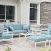 Green4ever Aluminum Patio Furniture Set, All-Weather 7 Pieces Outdoor Couch