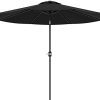 Greesum 9' Patio Umbrella, Outdoor Market Table Parasol with Push Button Tilt, Crank