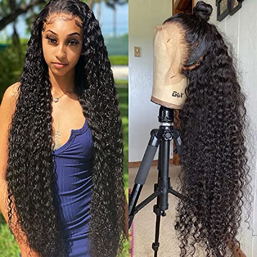 HD Deep Wave Lace Front Wigs Human Hair 30 Inch 13X4 Lace Frontal Human Hair Wig for