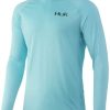 HUK Men's Standard Pursuit Long Sleeve Sun Protecting Fishing Shirt, Huk'd Up-Blue