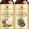 Handcraft Fractionated Coconut Oil and Handcraft Castor Oil – 100% Pure & Natural –