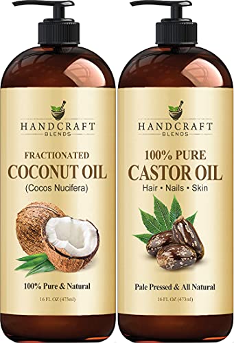 Handcraft Fractionated Coconut Oil and Handcraft Castor Oil – 100% Pure & Natural –