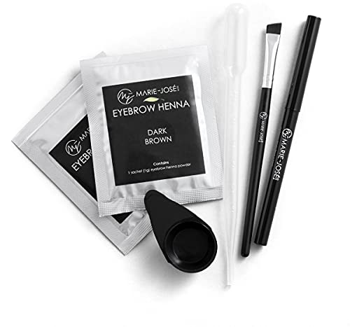 Henna Eyebrow Tinting Kit Dark Brown - 10 applications - Henna Brow Tint - Spot