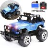 High Speed Remote Control Truck Off Road RC Monster Vehicle with LED Headlights, 1:16
