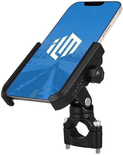 ILM Motorcycle Phone Mount Premium Aluminum Universal Bike Rack Handlebar Holder Fits