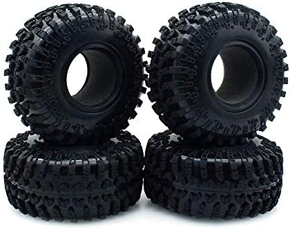 INJORA RC Tires 2.2inch RC Rubber Tyre Set 4pcs for 1/10 RC Crawler Axial SCX10 AX10