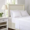Intelligent Design Ruffled White Sheet Set, Cottage/Country Bed Sheets Twin, Bed