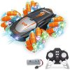 JELOSO Remote Control Car for Kids, 2.4GHz Orange LED Drift RC Stunt Car with